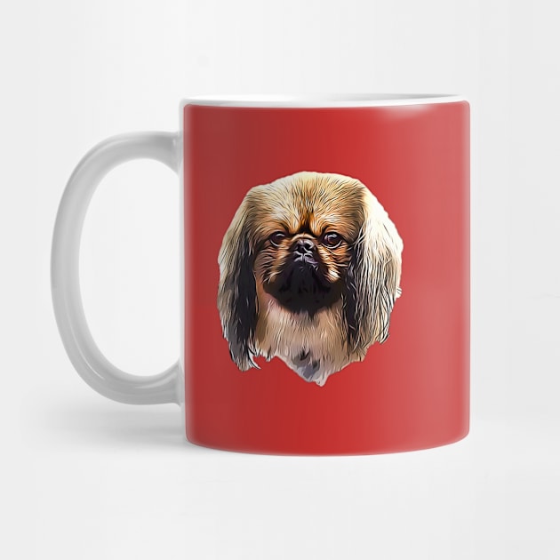 Pekingese Portrait by ElegantCat